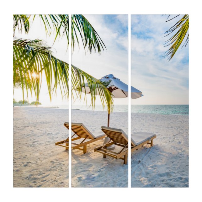 Amazing Beach Sunset Triptych (Front)