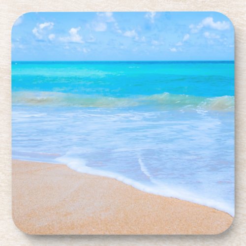 Amazing Beach Tropical Scene Photo Coaster