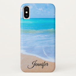 Amazing Beach Tropical Scene Photo Custom iPhone X Case