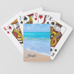 Amazing Beach Tropical Scene Photo Custom Playing Cards at Zazzle