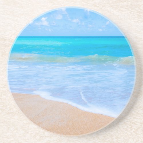 Amazing Beach Tropical Scene Photo Drink Coaster