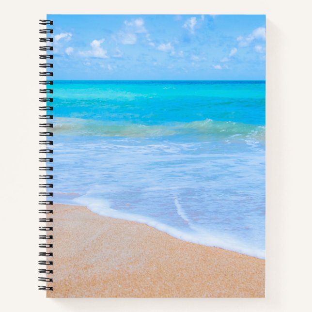 Amazing Beach Tropical Scene Photo Notebook (Front)