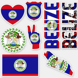 Amazing Belize Shapes National Symbols Sticker