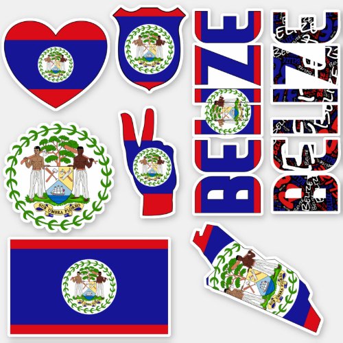 Amazing Belize Shapes National Symbols Sticker
