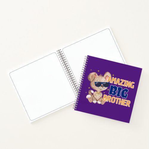 Amazing Big Brother Cool Dog Notebook