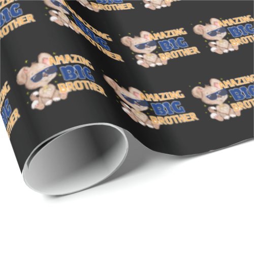 Amazing Big Brother Cool Dog Wrapping Paper