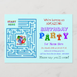 Amazing Birthday Party Invitation