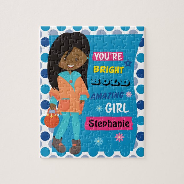 Amazing Black Girl Jigsaw Puzzle (Vertical)