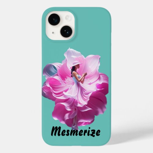 Amazing Blue and Pink Dancing Girl Monogram Case_Mate iPhone 14 Case