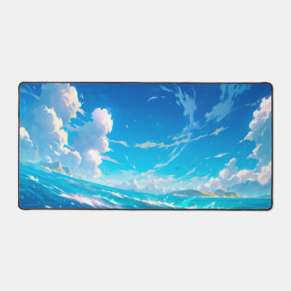Amazing Blue Sky and Sea Desk Mat
