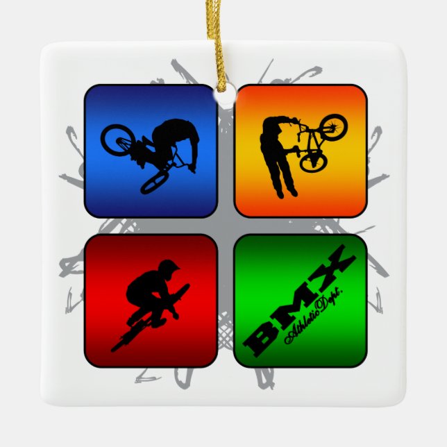 Amazing BMX Urban Style Ceramic Ornament (Front)