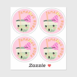 Amazing Boba- Pack of 4 Sticker