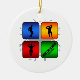 Amazing Bodybuilding Urban Style Ceramic Ornament