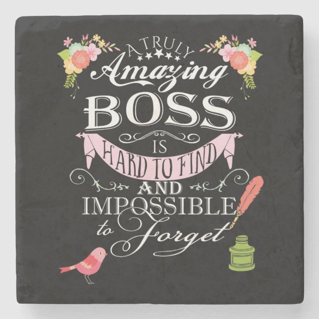 amazing  Boss Appreciation Gift  Coaster (Front)