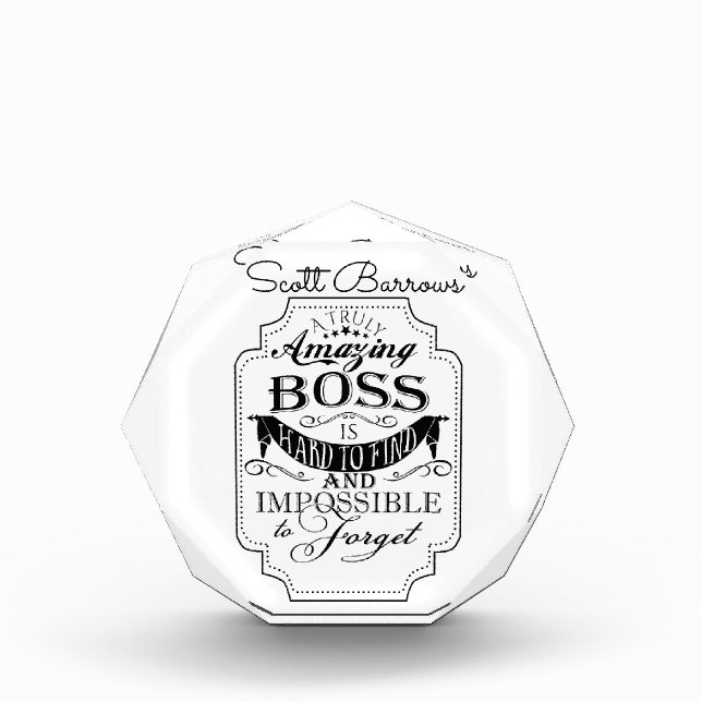 AMAZING Boss Customizable Awards (Front)