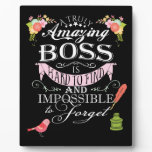 Amazing boss thank you plaque Amazing boss thank you plaque