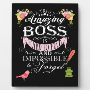 Amazing boss thank you plaque