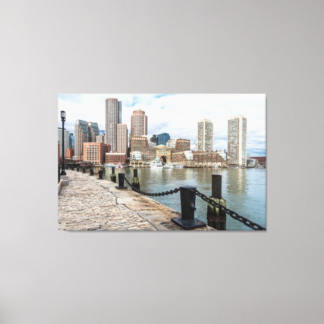 Amazing Boston Skyline Canvas (Front)
