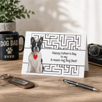 Amazing Boston Terrier Dog Dad Happy Father's Day