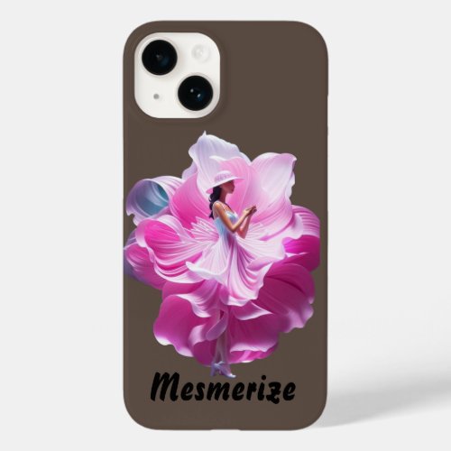 Amazing Brown and Pink Dancing Girl Monogram Case_Mate iPhone 14 Case