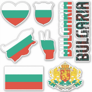 Amazing Bulgaria Shapes National Symbols Sticker