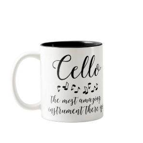 Amazing Cello Two-Tone Coffee Mug