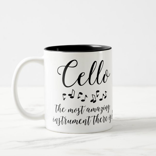 Amazing Cello Two-Tone Coffee Mug (Left)