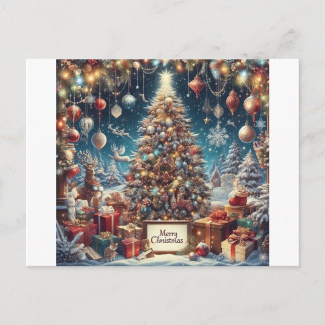 Amazing Christmas Invitation Postcard (Front)