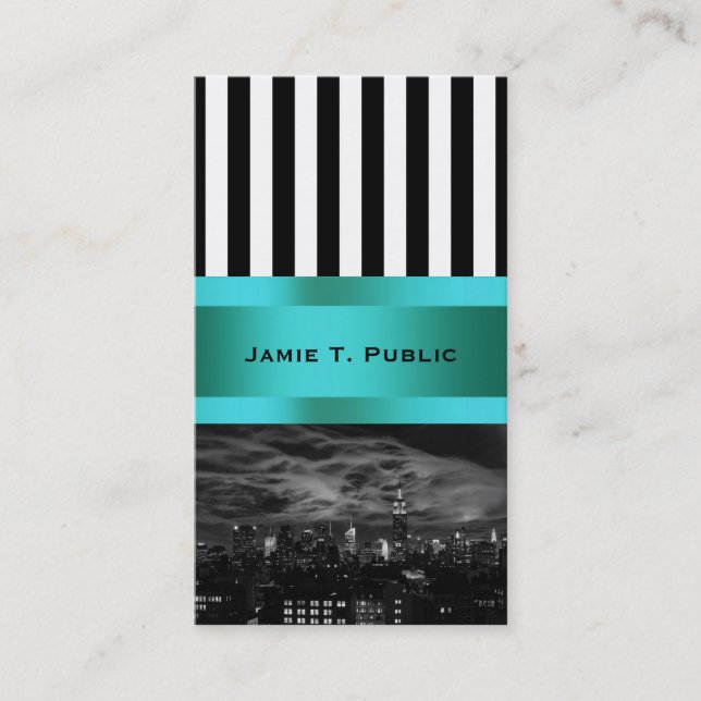 Amazing Clouds: NY City Skyline, Empire State Business Card (Front)