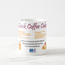 Amazing Coffee Cake Funny Recipe Mug