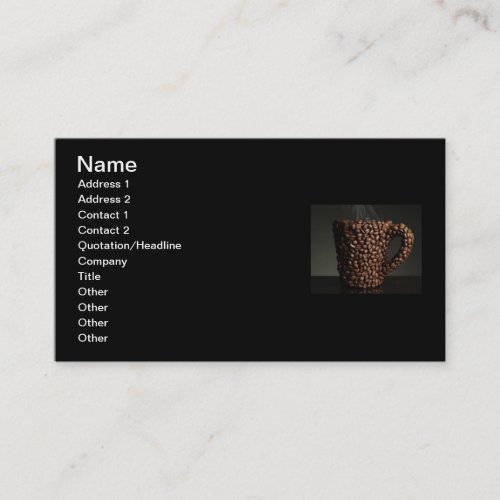 Amazing coffee photo-3 business card templates