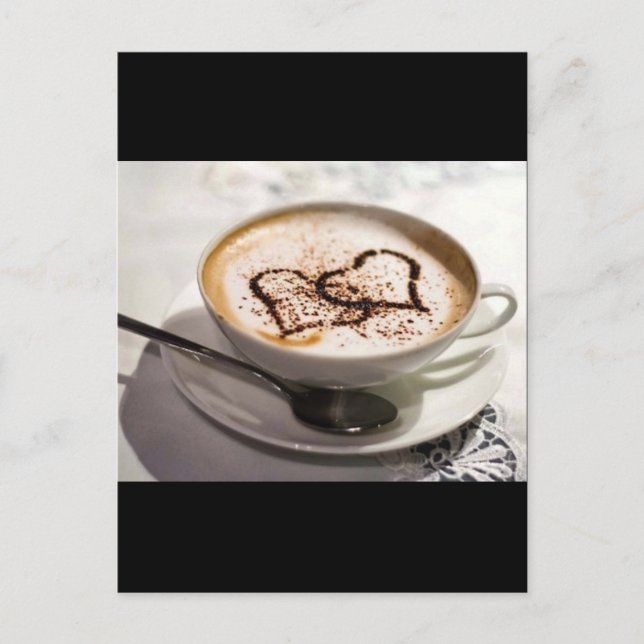 Amazing coffee photo postcard (Front)