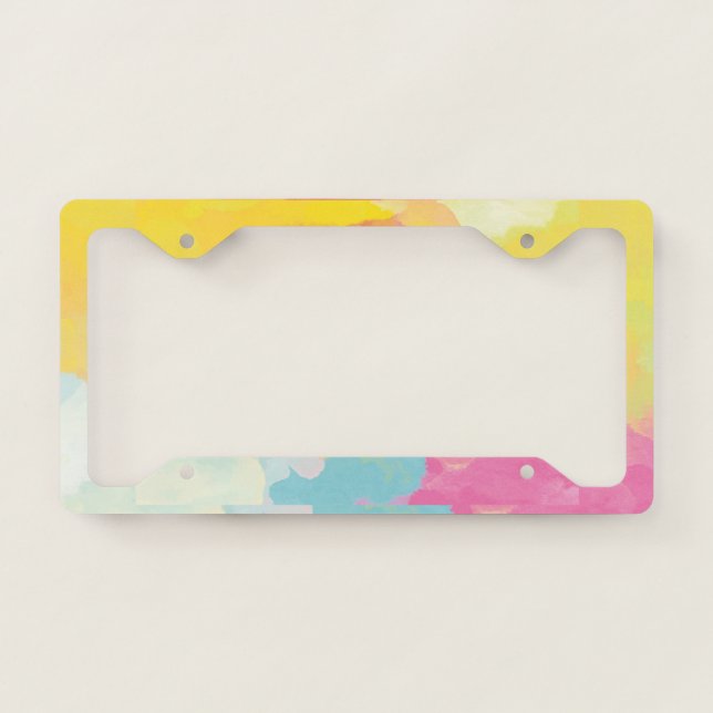Amazing Colorful License Plate Frame (Front)