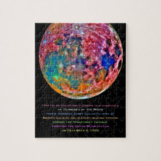 Amazing Colorful Moon Satellite Photo Composite Jigsaw Puzzle