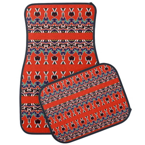 Amazing Colorful South African Traditional Colors Car Floor Mat