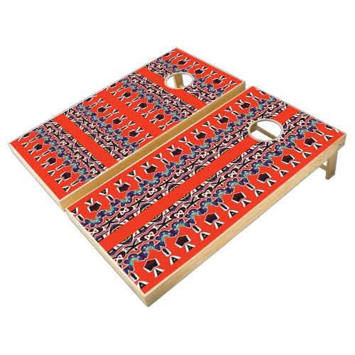 Amazing Colorful South African Traditional Colors Cornhole Set