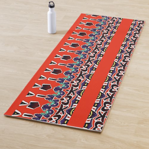 Amazing Colorful South African Traditional Colors Yoga Mat
