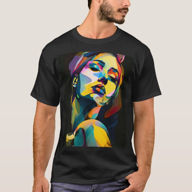 Amazing colorful women poster T-Shirt (Front)