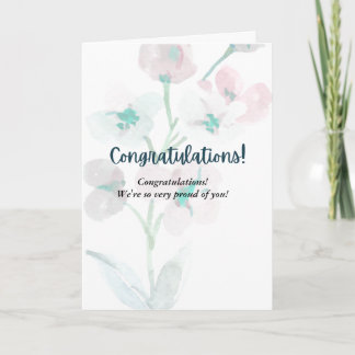 AMAZING  congratulations card 