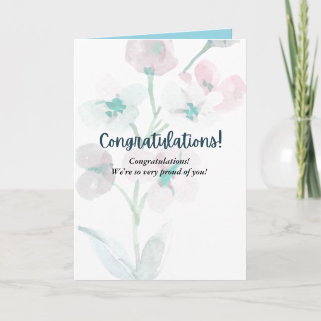 AMAZING  congratulations card  (Front)