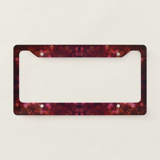 Amazing Cool Great Red License Plate Frame (Front)