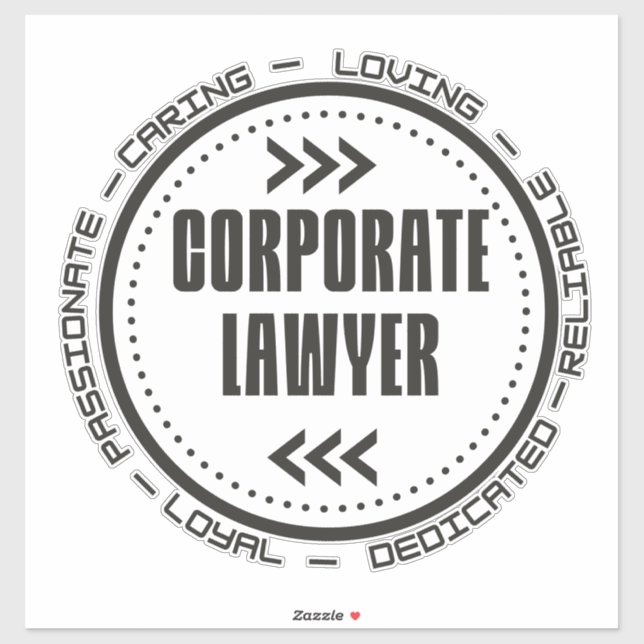 Amazing Corporate Lawyer Sticker (Sheet)