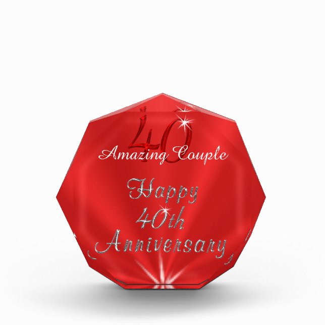 Amazing Couple or NAMES 40th Anniversary Gifts (Front)