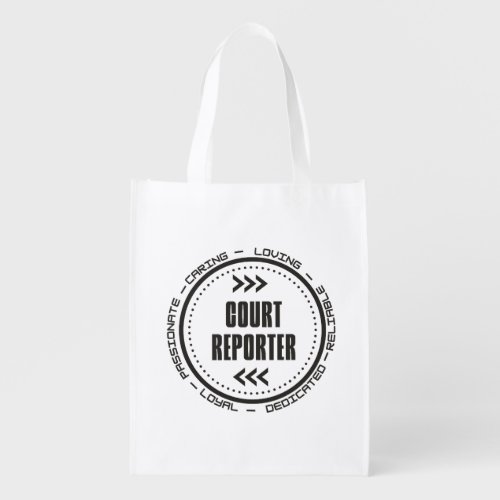 Amazing Court Reporter Grocery Bag