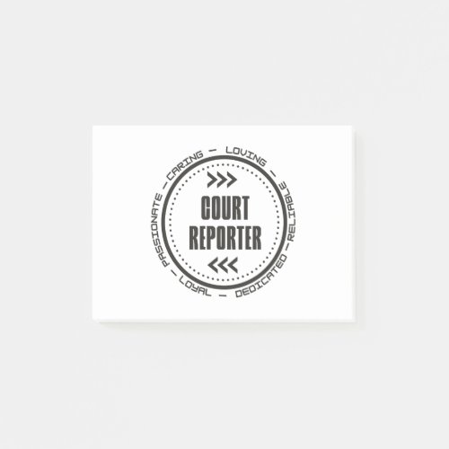 Amazing Court Reporter Post_it Notes