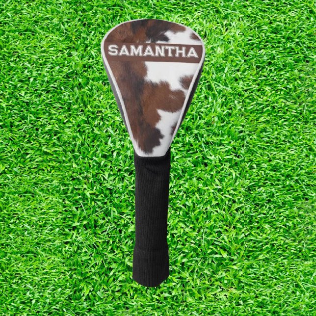  Amazing Cow Print Golf Head Cover (Moo-ve Your Game with Cowhide Chic!)