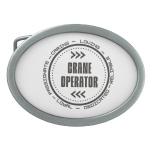 Amazing Crane Operator Belt Buckle