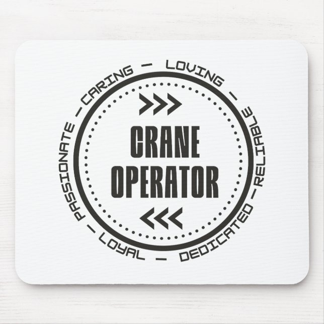 Amazing Crane Operator Mouse Pad (Front)