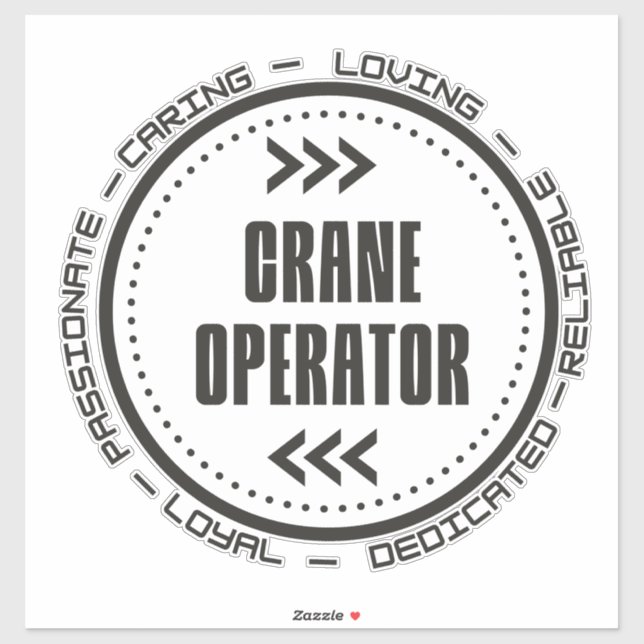 Amazing Crane Operator Sticker (Sheet)