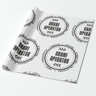 Amazing Crane Operator Wrapping Paper